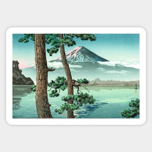 Mt Fuji from Lake Kawaguchi by Tsuchiya Koitsu Sticker